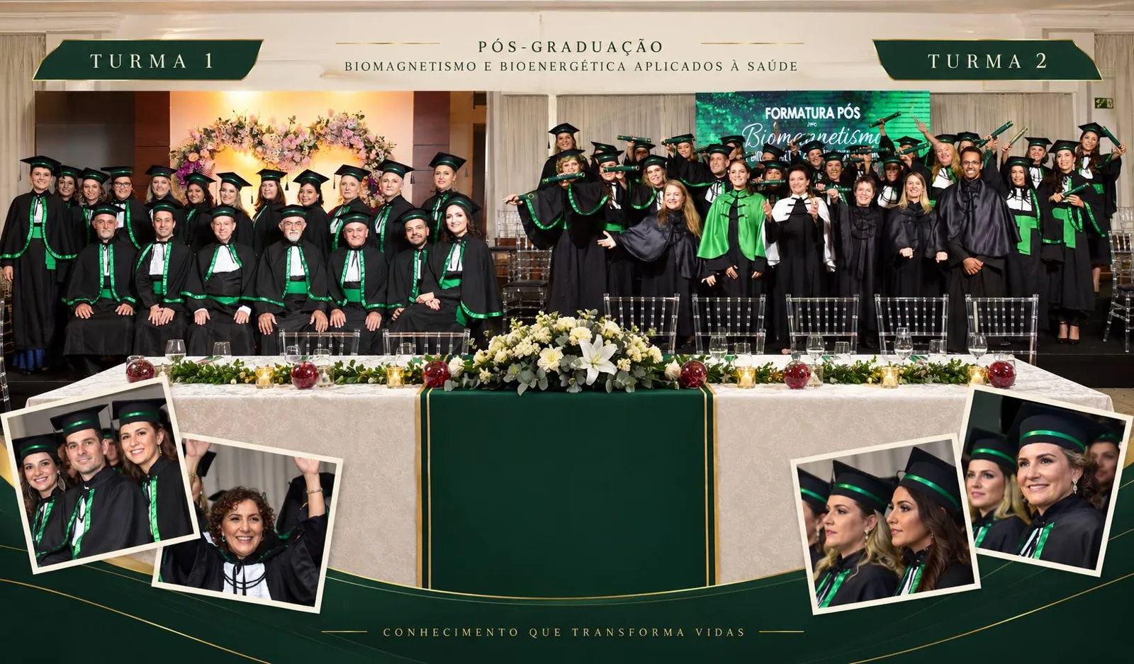 Formandos das Turmas 1 e 2 da pós-graduação em Biomagnetismo e Bioenergética Aplicados à Saúde